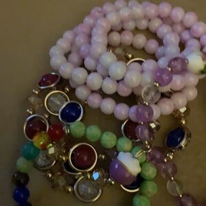 Vibrant Multicolor Beaded Bracelet Set